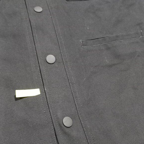 Concealed Carry Flannel Lined Canvas Shirt Jacket - Black | Medium - Picture 8 of 11